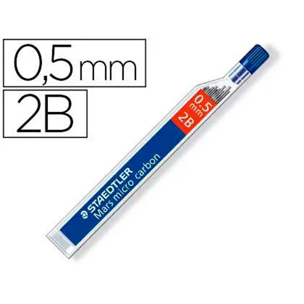 TUBO CON 12 MINAS STAEDTLER 0,5MM 2B (80 - 250 05-2B) 150293 TUBO CON 12 MINAS STAEDTLER 0,5MM 2B (80 - 250 05-2B) 150293