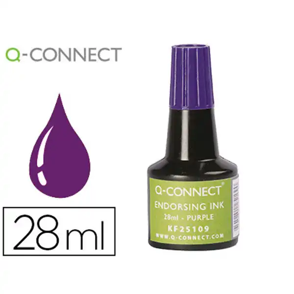 TINTA TAMPON Q-CONNECT VIOLETA BOTE 28 ML KF25109 150755 TINTA TAMPON Q-CONNECT VIOLETA BOTE 28 ML KF25109 150755