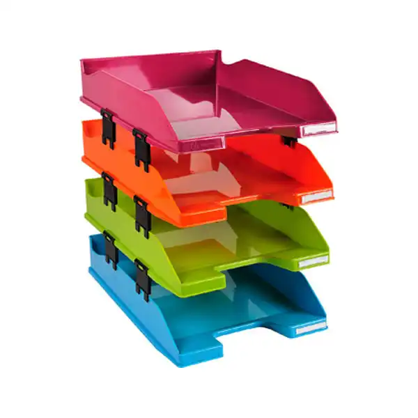 BANDEJA SOBREMESA EXACOMPTA PLASTICO ARLEQUIN SET DE 4 UDS 113298SETD 153690 BANDEJA SOBREMESA EXACOMPTA PLASTICO ARLEQUIN SET DE 4 UDS 113298SETD 153690