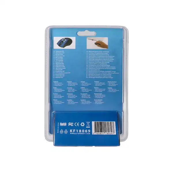 RATON OPTICO Q-CONNECT INALAMBRICO AZUL 155697 KF18069 RATON OPTICO Q-CONNECT INALAMBRICO AZUL 155697 KF18069