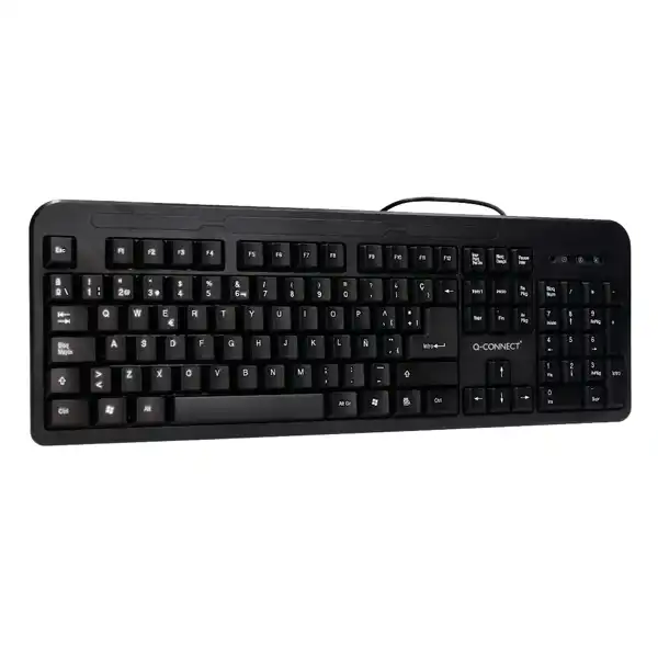 TECLADO Q-CONNECT NEGRO CON CABLE 1,5 M COMPATIBLE WINDOWS KF17989 155703 TECLADO Q-CONNECT NEGRO CON CABLE 1,5 M COMPATIBLE WINDOWS KF17989 155703