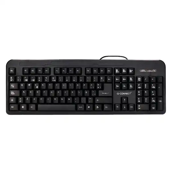 TECLADO Q-CONNECT NEGRO CON CABLE 1,5 M COMPATIBLE WINDOWS KF17989 155703 TECLADO Q-CONNECT NEGRO CON CABLE 1,5 M COMPATIBLE WINDOWS KF17989 155703