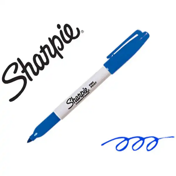 ROTULADOR SHARPIE PERMANENTE PUNTA FINA AZUL S0810950 155877 ROTULADOR SHARPIE PERMANENTE PUNTA FINA AZUL S0810950 155877
