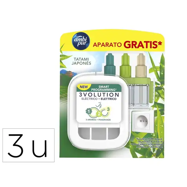 RECAMBIO AMBIPUR ELECTRICO 3 VOLUTION JAPONES RECAMBIO 21ML 96928 155954 RECAMBIO AMBIPUR ELECTRICO 3 VOLUTION JAPONES RECAMBIO 21ML 96928 155954