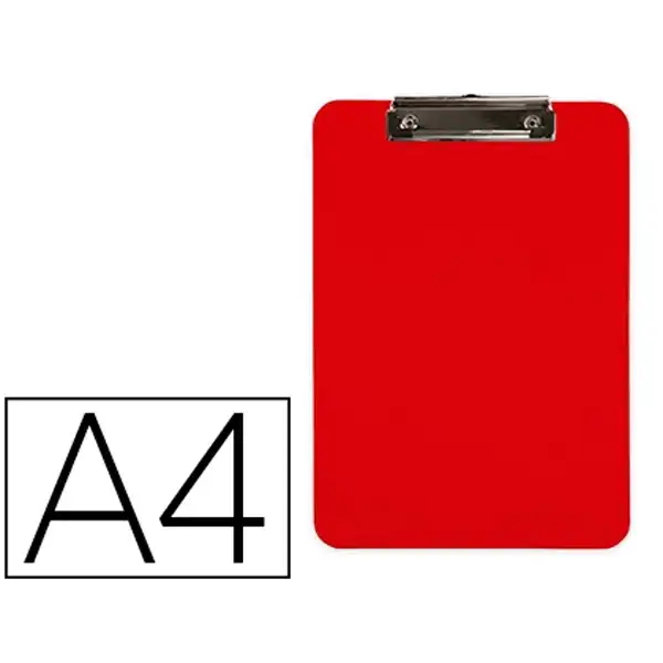 PORTANOTAS Q-CONNECT PLASTICO DIN A4 ROJO 2,5MM KF11244 155962 PORTANOTAS Q-CONNECT PLASTICO DIN A4 ROJO 2,5MM KF11244 155962