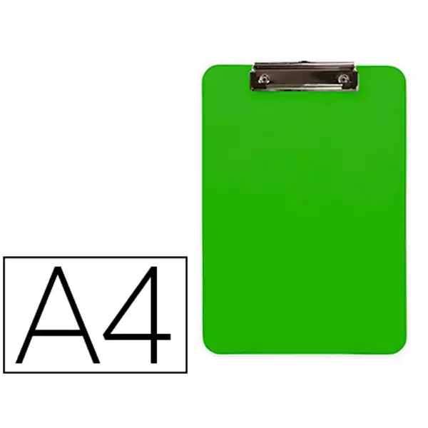 PORTANOTAS Q-CONNECT PLASTICO DIN A4 VERDE 2,5MM KF11246 155963 PORTANOTAS Q-CONNECT PLASTICO DIN A4 VERDE 2,5MM KF11246 155963