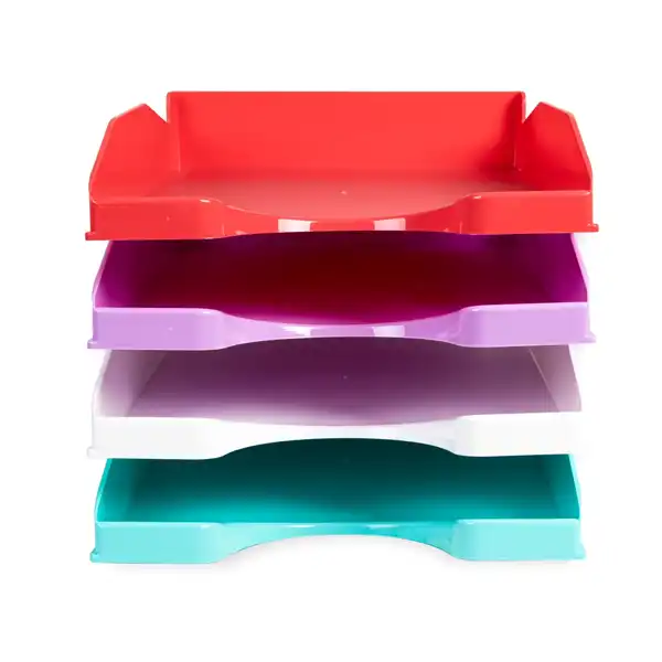 BANDEJA PLASTICO APILABLE 240X70X340 LAVANDA Q-CONNECT KF17250 156692 BANDEJA PLASTICO APILABLE 240X70X340 LAVANDA Q-CONNECT KF17250 156692