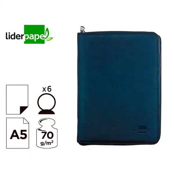 AGENDA ENCUADERNADA LIDERPAPEL 15X21CM TARENTO DP AZUL 70GR 157601 AGENDA ENCUADERNADA LIDERPAPEL 15X21CM TARENTO DP AZUL 70GR 157601