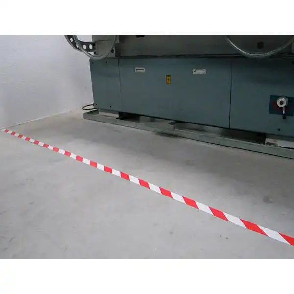 CINTA DE SEÑALIZACION Q-CONNECT NO ADHESIVA ROJO Y BLANCO 300 MT X 75 MM KF11151 159785