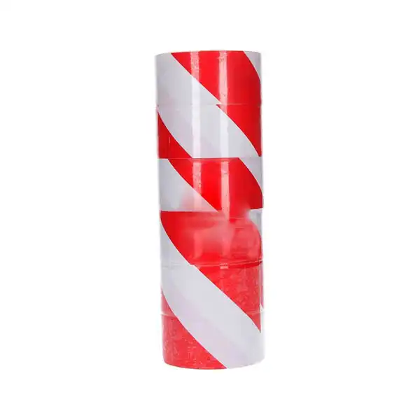 CINTA DE SEÑALIZACION Q-CONNECT NO ADHESIVA ROJO Y BLANCO 300 MT X 75 MM KF11151 159785