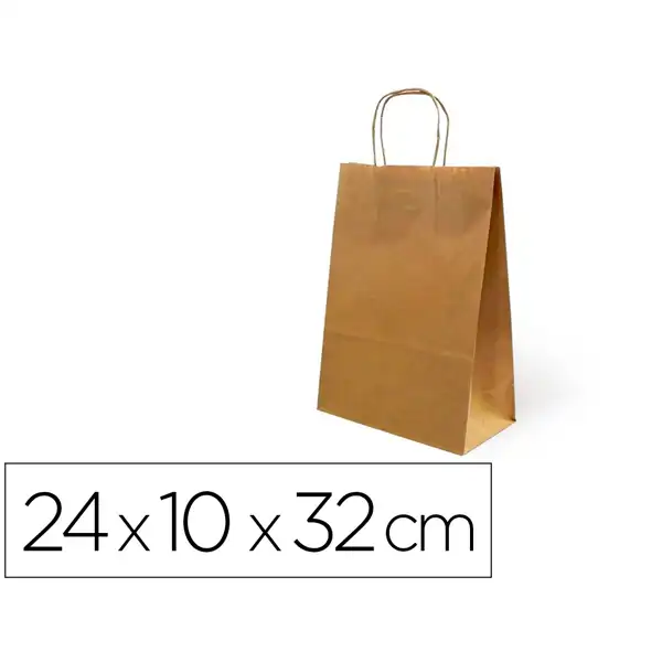 BOLSA KRAFT BASIKA NATURAL RECICLADO 90GR ASA RETORCIDA 02103008 159802 BOLSA KRAFT BASIKA NATURAL RECICLADO 90GR ASA RETORCIDA 02103008 159802