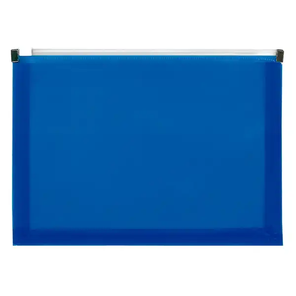 CARPETA DOSSIER LIDERPAPEL A4 CIERRE DE CREMALLERA AZUL TRANSLUCIDO CH79 160051 CARPETA DOSSIER LIDERPAPEL A4 CIERRE DE CREMALLERA AZUL TRANSLUCIDO CH79 160051