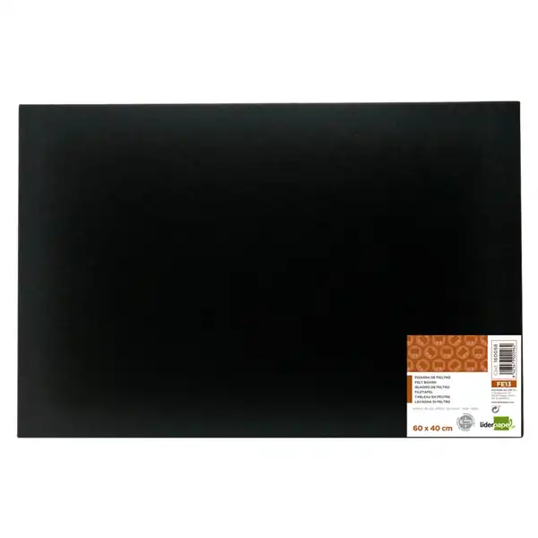 TABLERO ANUNCIOS TAPIZADO FIELTRO NEGRO 40X60 LIDERPAPEL FE13 160058 TABLERO ANUNCIOS TAPIZADO FIELTRO NEGRO 40X60 LIDERPAPEL FE13 160058