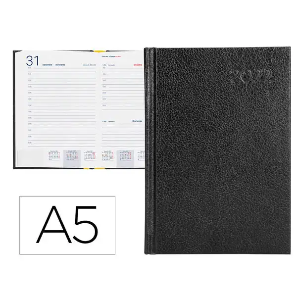AGENDA ENCUADERNADA LIDERPAPEL15X21CM CORFU DP NEGRO 60GR 162043 AGENDA ENCUADERNADA LIDERPAPEL15X21CM CORFU DP NEGRO 60GR 162043
