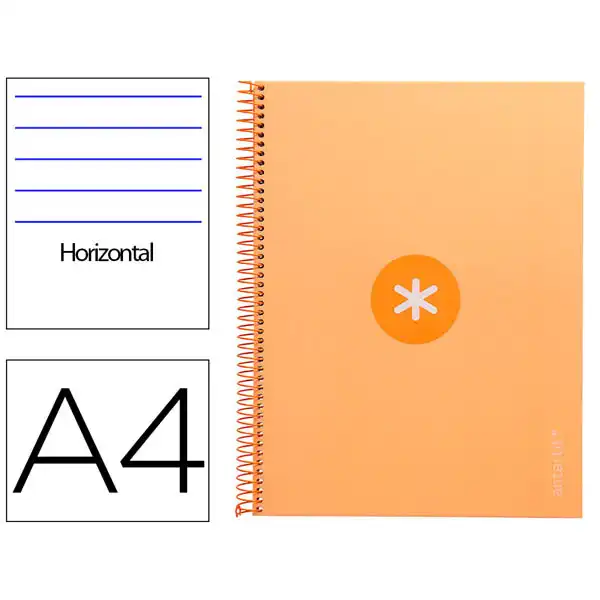 CUADERNO ESPIRAL LIDERPAPEL A4 MICRO ANTARTIK 80HJ 90GR 1 LINEA AMARILLA KB30 162138 CUADERNO ESPIRAL LIDERPAPEL A4 MICRO ANTARTIK 80HJ 90GR 1 LINEA AMARILLA KB30 162138