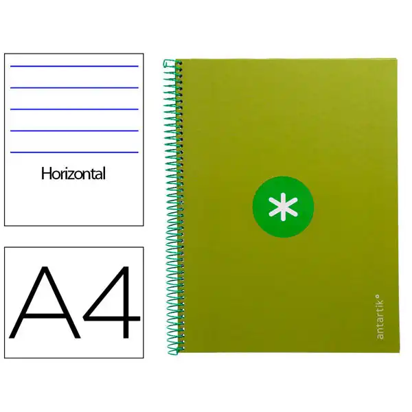 CUADERNO ESPIRAL LIDERPAPEL A4 MICRO ANTARTIK 80HJ 90GR 1 LINEA VERDE KB32 162147 CUADERNO ESPIRAL LIDERPAPEL A4 MICRO ANTARTIK 80HJ 90GR 1 LINEA VERDE KB32 162147