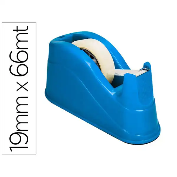 PORTARROLLOS SOBREMESA PLASTICO AZUL 66MT 220X100X70 KF11389 162872 PORTARROLLOS SOBREMESA PLASTICO AZUL 66MT 220X100X70 KF11389 162872