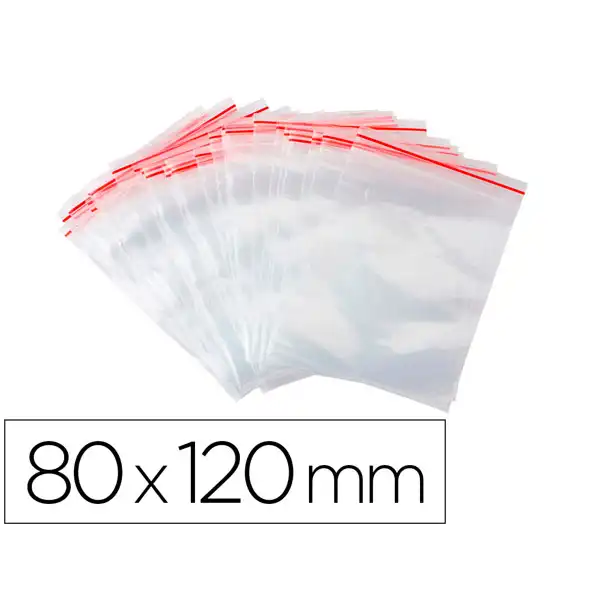 BOLSA PLASTICO AUTOCIERRE Q-CONNECT 80X120 MM PAQ. DE 100 UDS KF11351 162879 BOLSA PLASTICO AUTOCIERRE Q-CONNECT 80X120 MM PAQ. DE 100 UDS KF11351 162879