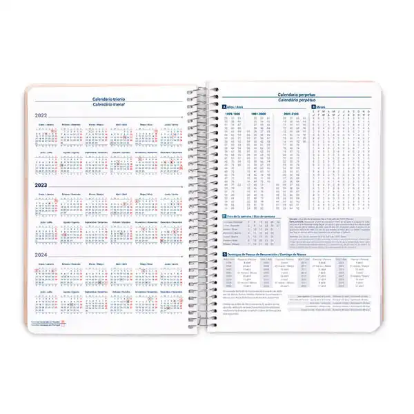AGENDA ESPIRAL LIDERPAPEL SYROS 15X21CM DP 60GR CATALAN 163995 AGENDA ESPIRAL LIDERPAPEL SYROS 15X21CM DP 60GR CATALAN 163995