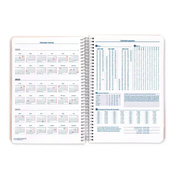 AGENDA ESPIRAL LIDERPAPEL SYROS 15X21CM DP 60GR CATALAN 163997 AGENDA ESPIRAL LIDERPAPEL SYROS 15X21CM DP 60GR CATALAN 163997