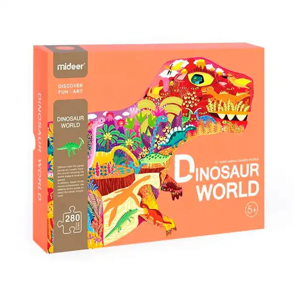 PUZLE MIDEER MUNDO DE DINOSAURIOS CON FORMA ANIMAL GRANDE 280 PIEZAS MD3083 164144 PUZLE MIDEER MUNDO DE DINOSAURIOS CON FORMA ANIMAL GRANDE 280 PIEZAS MD3083 164144