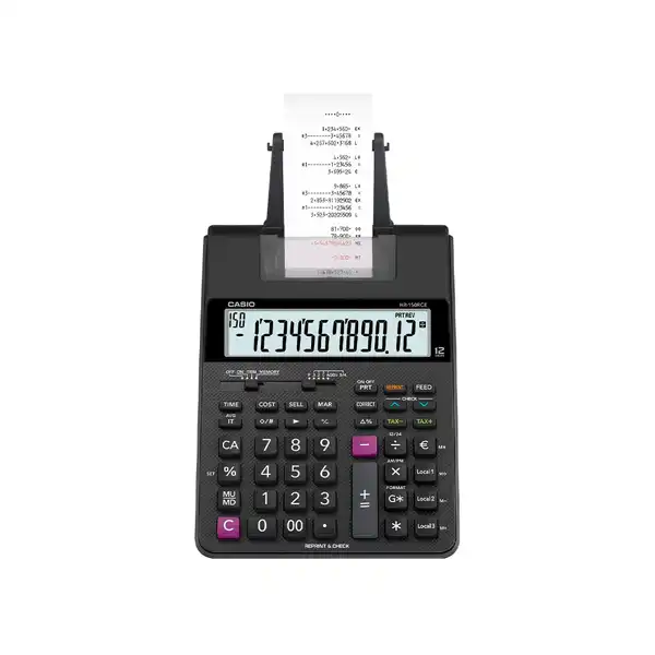 CALCULADORA CASIO HR-150RCE 12 DIGITOS IMPRESORA NEGRO 31239 166029 (HR-150RCE) CALCULADORA CASIO HR-150RCE 12 DIGITOS IMPRESORA NEGRO 31239 166029 (HR-150RCE)