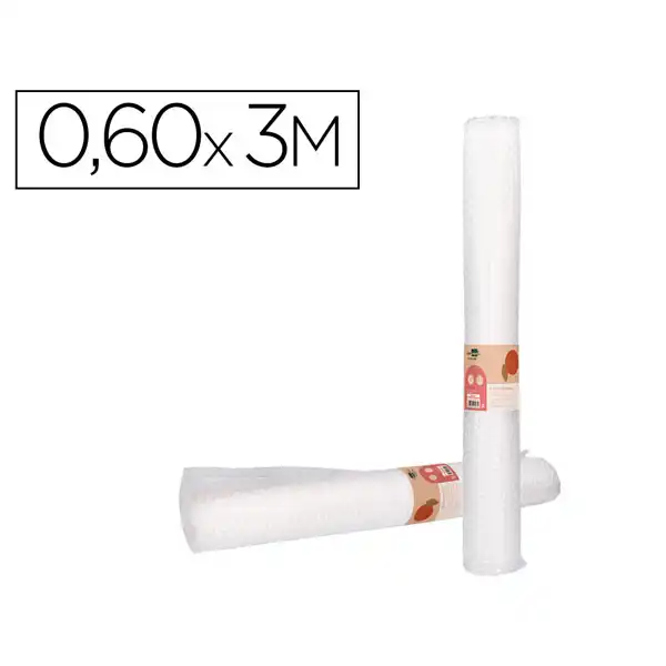 PLASTICO BURBUJA LIDERPAPEL ECOUSE 0.60X3M 30% DE PLASTICO RECICLADO BU20 166163 PLASTICO BURBUJA LIDERPAPEL ECOUSE 0.60X3M 30% DE PLASTICO RECICLADO BU20 166163