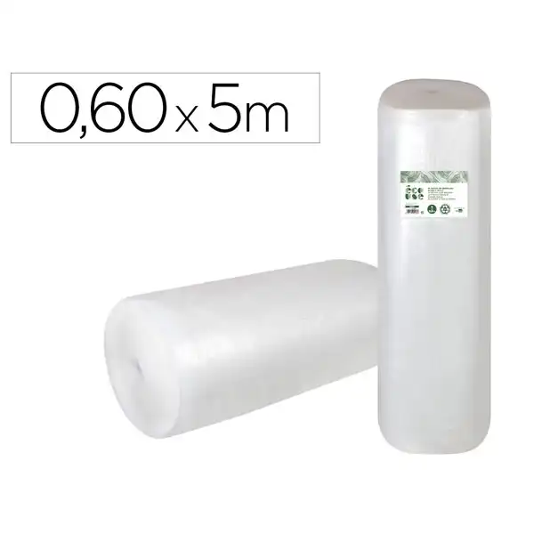 PLASTICO BURBUJA LIDERPAPEL ECOUSE 0.60X5M 30% DE PLASTICO RECICLADO BU21 166164 PLASTICO BURBUJA LIDERPAPEL ECOUSE 0.60X5M 30% DE PLASTICO RECICLADO BU21 166164