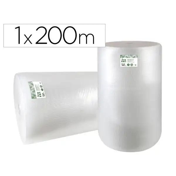 PLASTICO BURBUJA LIDERPAPEL ECOUSE 1X200M 30% DE PLASTICO RECICLADO BU26 166169 PLASTICO BURBUJA LIDERPAPEL ECOUSE 1X200M 30% DE PLASTICO RECICLADO BU26 166169