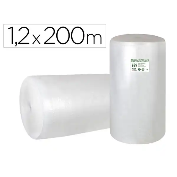PLASTICO BURBUJA LIDERPAPEL ECOUSE 1.20X200M 30% DE PLASTICO RECICLADO BU27 166170 PLASTICO BURBUJA LIDERPAPEL ECOUSE 1.20X200M 30% DE PLASTICO RECICLADO BU27 166170