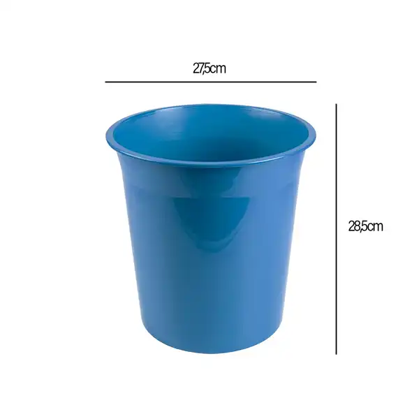 PAPELERA PLASTICO LIDERPAPEL CELESTE OPACO 13 LITROS 275X285 MM PJ02 166255 PAPELERA PLASTICO LIDERPAPEL CELESTE OPACO 13 LITROS 275X285 MM PJ02 166255