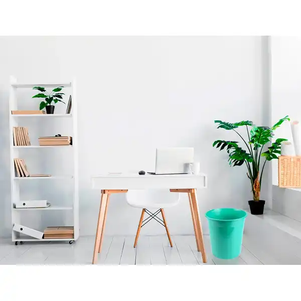 PAPELERA PLASTICO LIDERPAPEL MENTA OPACO 13 LITROS 275X285 MM PJ04 166257 PAPELERA PLASTICO LIDERPAPEL MENTA OPACO 13 LITROS 275X285 MM PJ04 166257