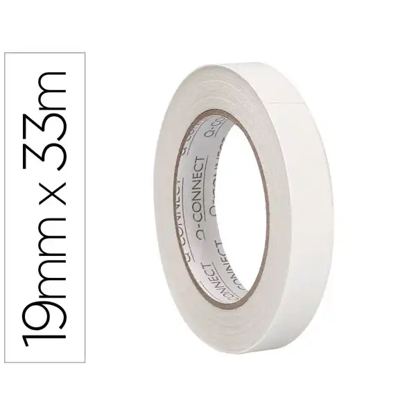 CINTA ADHESIVA Q-CONNECT DOBLE CARA 33 MT X 19 MM KF03769 166265 CINTA ADHESIVA Q-CONNECT DOBLE CARA 33 MT X 19 MM KF03769 166265