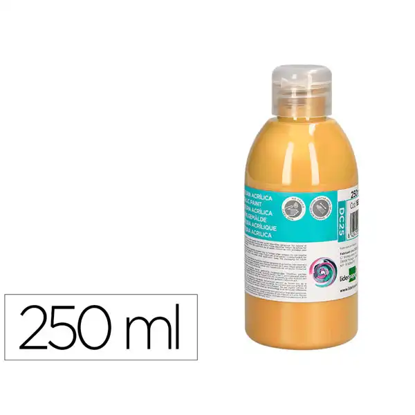 PINTURA ACRILICA LIDERPAPEL BOTE DE 250 ML CARNE DC25 166319 PINTURA ACRILICA LIDERPAPEL BOTE DE 250 ML CARNE DC25 166319