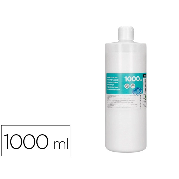 BARNIZ FIJATIVO LIDERPAPEL ACABADO BRILLANTE BOTE DE 1000 ML FI01 166936 BARNIZ FIJATIVO LIDERPAPEL ACABADO BRILLANTE BOTE DE 1000 ML FI01 166936