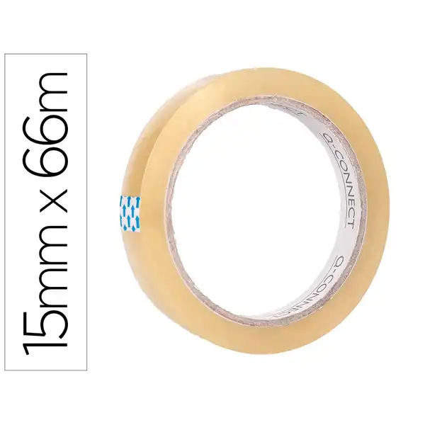 CINTA ADHESIVA Q-CONNECT TRANSPARENTE 66 MT X 15 MM KF01788 168346 CINTA ADHESIVA Q-CONNECT TRANSPARENTE 66 MT X 15 MM KF01788 168346