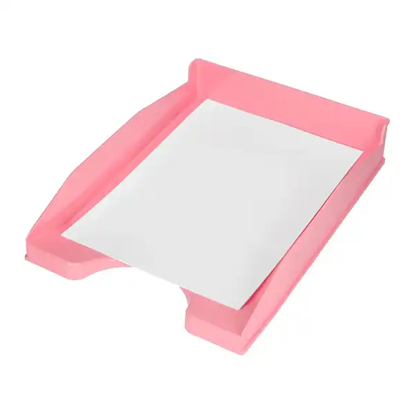 BANDEJA SOBREMESA PLASTICO Q-CONNECT ROSA PASTEL OPACO 240X70X340MM KF17161 169175 BANDEJA SOBREMESA PLASTICO Q-CONNECT ROSA PASTEL OPACO 240X70X340MM KF17161 169175