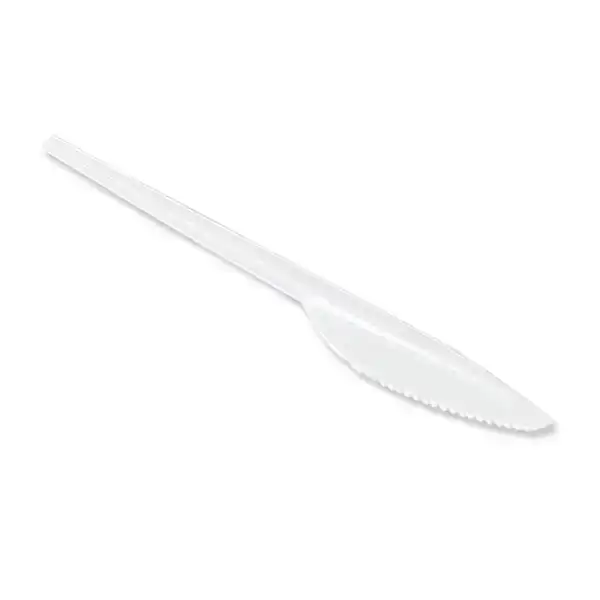 CUCHILLO DE PLASTICO BLANCO REUTILIZABLE PAQ. DE 100 UDS 10070129 169236 CUCHILLO DE PLASTICO BLANCO REUTILIZABLE PAQ. DE 100 UDS 10070129 169236