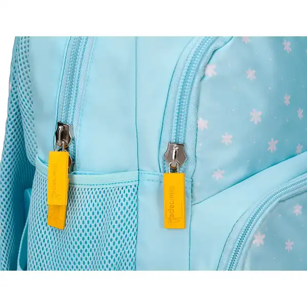 MOCHILA ESCOLAR LIDERPAPEL MULTIBOLSILLO INFANTIL AZUL FLOWERS 350X110X270 MM ME41 169405 MOCHILA ESCOLAR LIDERPAPEL MULTIBOLSILLO INFANTIL AZUL FLOWERS 350X110X270 MM ME41 169405