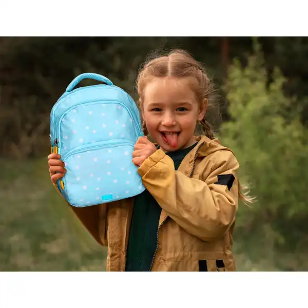 MOCHILA ESCOLAR LIDERPAPEL MULTIBOLSILLO INFANTIL AZUL FLOWERS 350X110X270 MM ME41 169405 MOCHILA ESCOLAR LIDERPAPEL MULTIBOLSILLO INFANTIL AZUL FLOWERS 350X110X270 MM ME41 169405