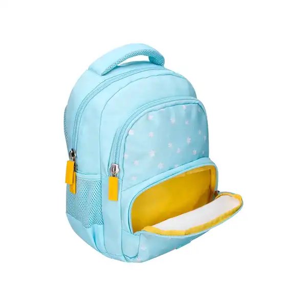 MOCHILA ESCOLAR LIDERPAPEL MULTIBOLSILLO INFANTIL AZUL FLOWERS 350X110X270 MM ME41 169405 MOCHILA ESCOLAR LIDERPAPEL MULTIBOLSILLO INFANTIL AZUL FLOWERS 350X110X270 MM ME41 169405