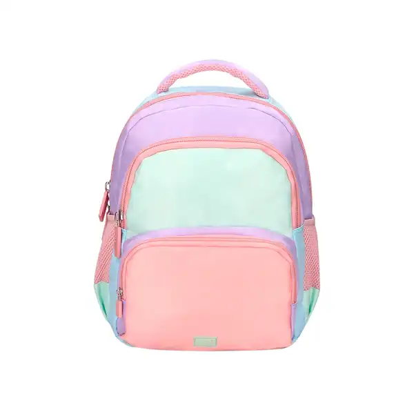 MOCHILA ESCOLAR LIDERPAPEL MULTIBOLSILLO INFANTIL AZUL ROSA MORADO 350X110X270 MM ME44 169408 MOCHILA ESCOLAR LIDERPAPEL MULTIBOLSILLO INFANTIL AZUL ROSA MORADO 350X110X270 MM ME44 169408