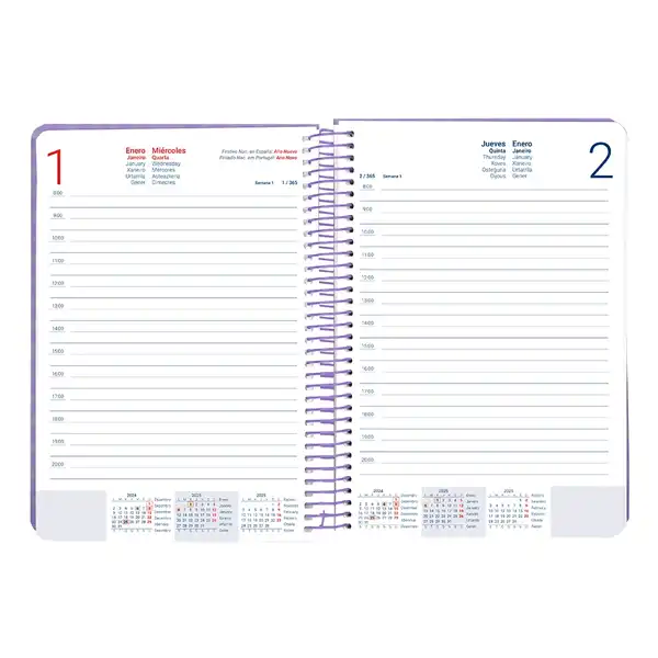 AGENDA ESPIRAL LIDERPAPEL SYROS 15X21CM DP 60GR CATALAN 170423 AGENDA ESPIRAL LIDERPAPEL SYROS 15X21CM DP 60GR CATALAN 170423