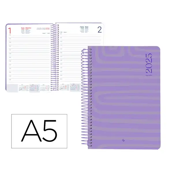 AGENDA ESPIRAL LIDERPAPEL SYROS 15X21CM DP 60GR CATALAN 170423 AGENDA ESPIRAL LIDERPAPEL SYROS 15X21CM DP 60GR CATALAN 170423