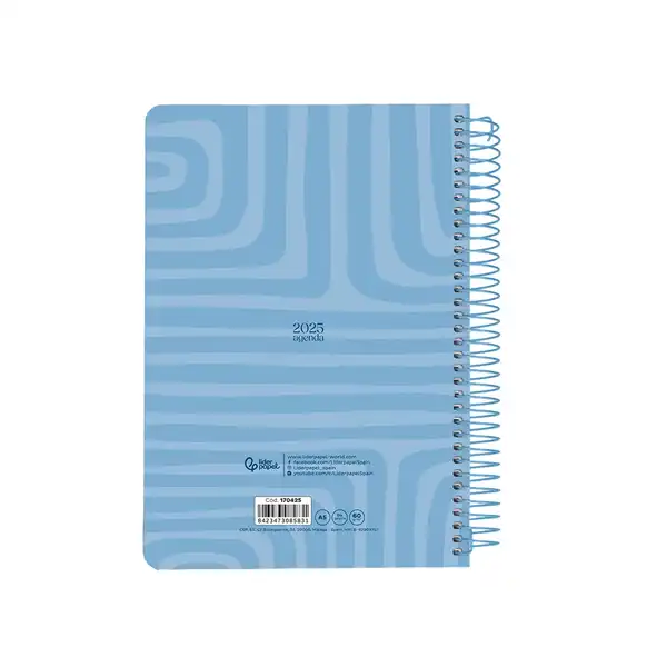 AGENDA ESPIRAL LIDERPAPEL SYROS 15X21CM DP 60GR CATALAN 170425 AGENDA ESPIRAL LIDERPAPEL SYROS 15X21CM DP 60GR CATALAN 170425