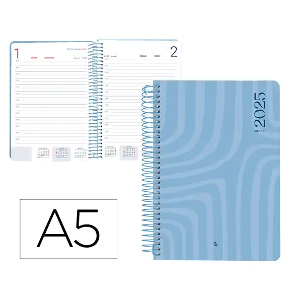AGENDA ESPIRAL LIDERPAPEL SYROS 15X21CM DP 60GR CATALAN 170425 AGENDA ESPIRAL LIDERPAPEL SYROS 15X21CM DP 60GR CATALAN 170425