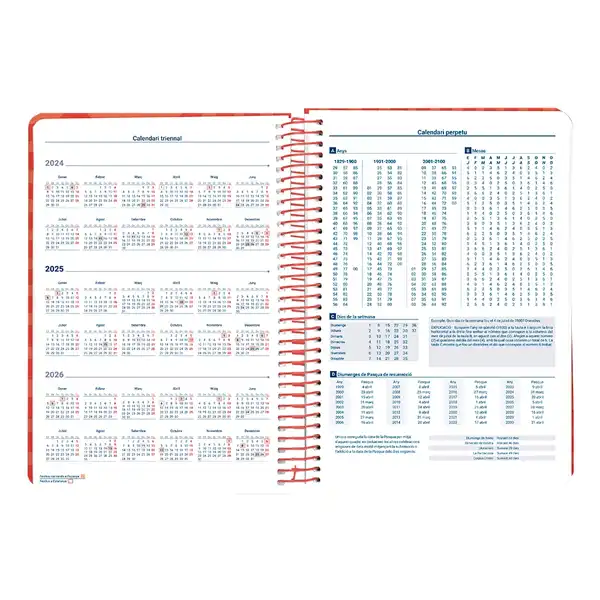 AGENDA ESPIRAL LIDERPAPEL SYROS 15X21CM DP 60GR CALAN 170426 AGENDA ESPIRAL LIDERPAPEL SYROS 15X21CM DP 60GR CALAN 170426