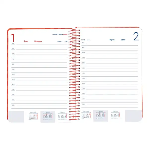 AGENDA ESPIRAL LIDERPAPEL SYROS 15X21CM DP 60GR CALAN 170426 AGENDA ESPIRAL LIDERPAPEL SYROS 15X21CM DP 60GR CALAN 170426