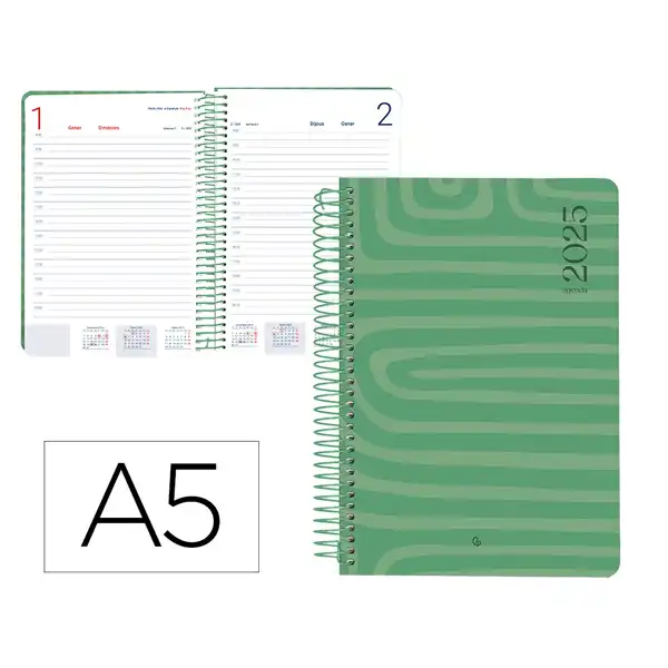AGENDA ESPIRAL LIDERPAPEL SYROS 15X21CM DP 60GR CATALAN 170427 AGENDA ESPIRAL LIDERPAPEL SYROS 15X21CM DP 60GR CATALAN 170427