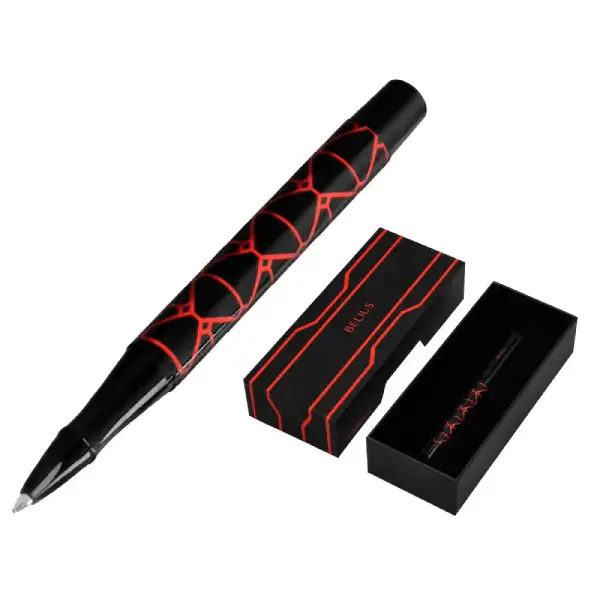 ROLLER BELIUS LEGANCY ALUMINIO DISEÑO TRIANGULO ROJO CUERPO NEGRO TINTA AZUL BB361 171517 ROLLER BELIUS LEGANCY ALUMINIO DISEÑO TRIANGULO ROJO CUERPO NEGRO TINTA AZUL BB361 171517